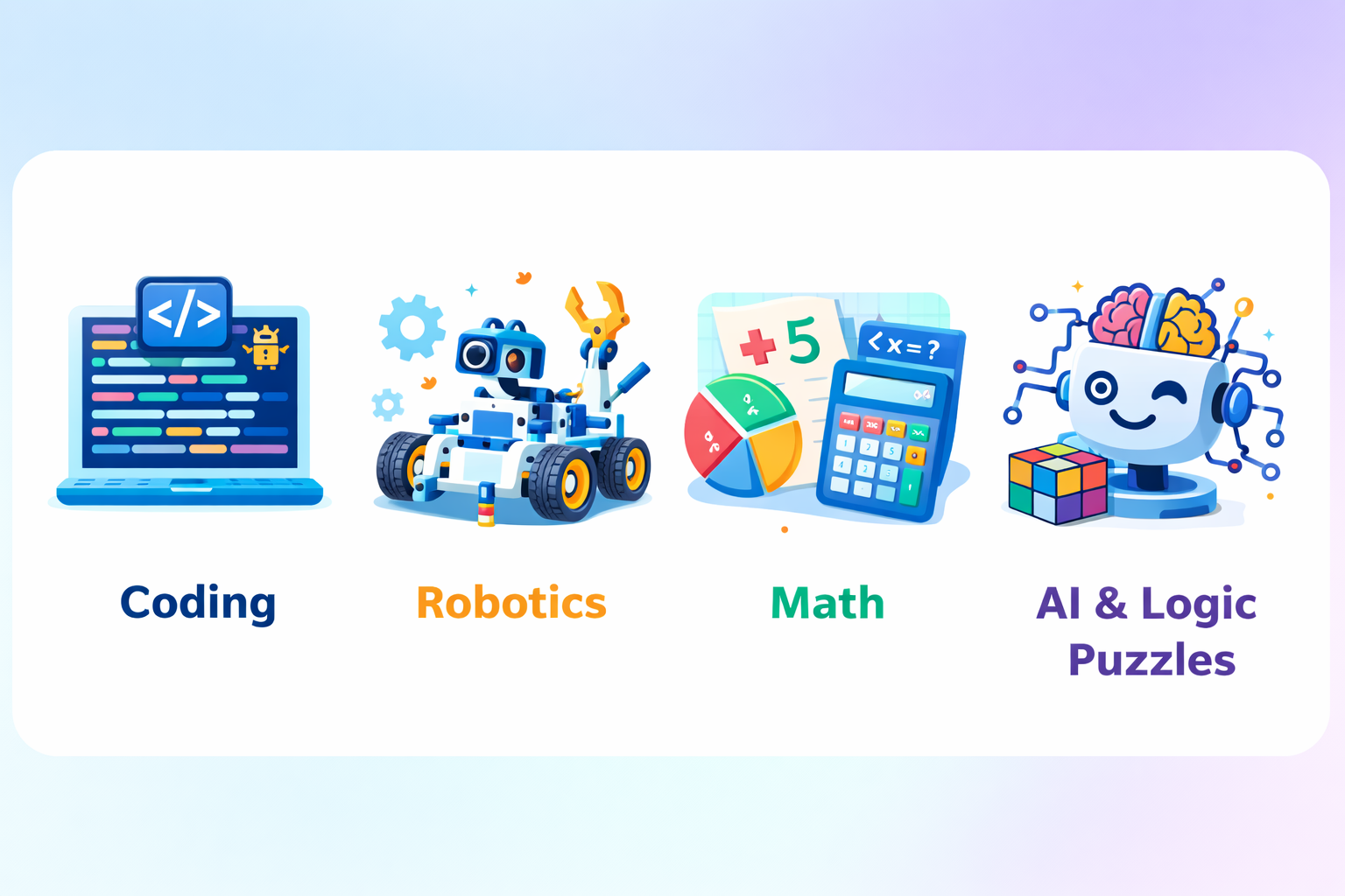 Coding, Robotics, Math, and AI logic puzzle programs for kids at Curious Genius Learning Centre
